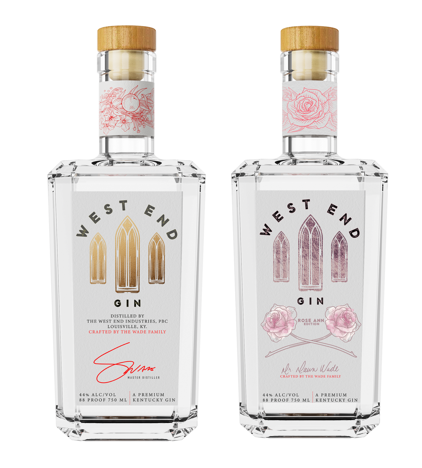 West End Gin Both Expressions - Original Expression and Rose Ann Edition
