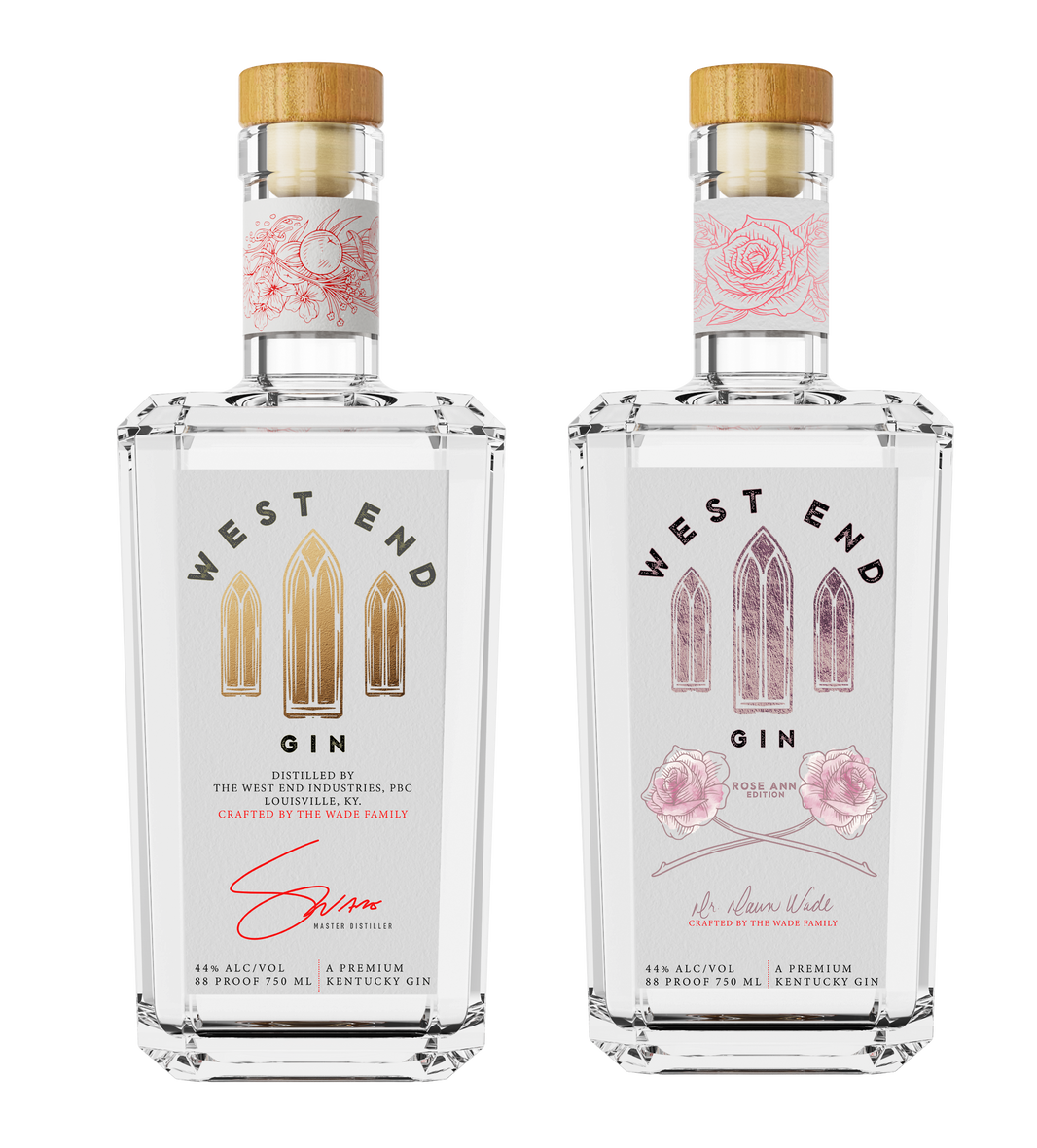 West End Gin Both Expressions - Original Expression and Rose Ann Edition