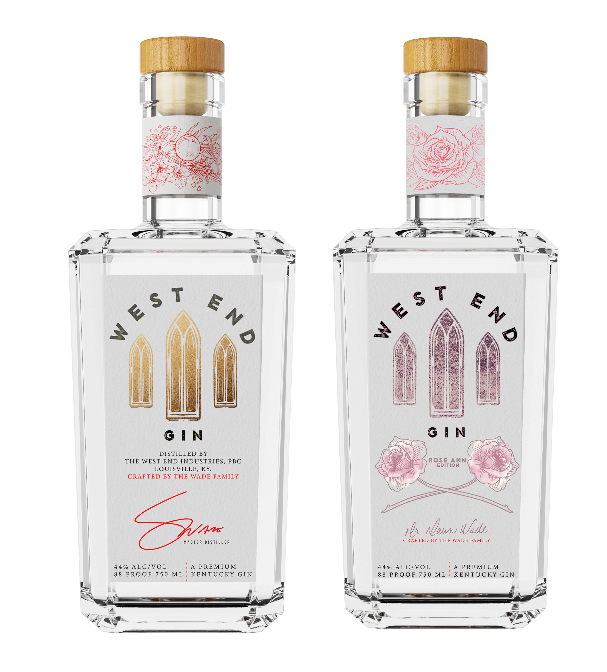 West End Gin Both Expressions - Original Expression and Rose Ann Edition
